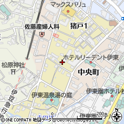 静岡県伊東市猪戸周辺の地図