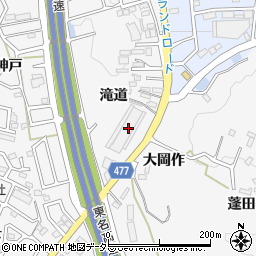 愛知県岡崎市稲熊町滝道1周辺の地図