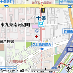 京都府京都市南区東九条南石田町1周辺の地図