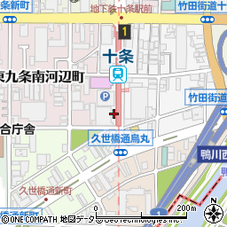 京都府京都市南区東九条南石田町2周辺の地図