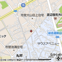 愛知県安城市池浦町大山田上18-7周辺の地図