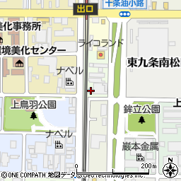 京都府京都市南区西九条仏現寺町7周辺の地図