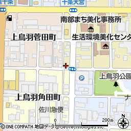 京都府京都市南区西九条森本町25周辺の地図