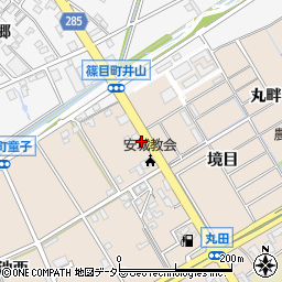 愛知県安城市池浦町池西68周辺の地図
