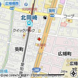 ザ・めしや岡崎葵店周辺の地図