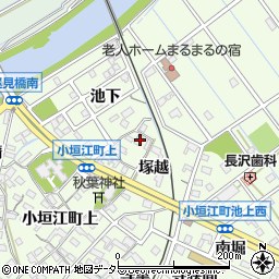 愛知県刈谷市小垣江町上110周辺の地図