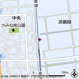 愛知県知多郡東浦町石浜上子新田周辺の地図