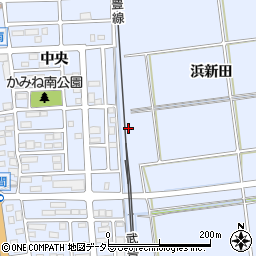 愛知県東浦町（知多郡）石浜（上子新田）周辺の地図