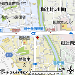 ホンダドリーム京都東周辺の地図
