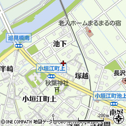 愛知県刈谷市小垣江町上117周辺の地図