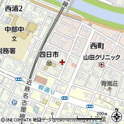 三重県四日市市元町11-1周辺の地図