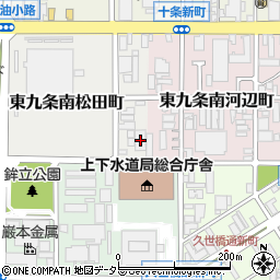 銀閣寺大西十条工場周辺の地図