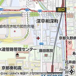 京都府京都市伏見区深草森吉町周辺の地図