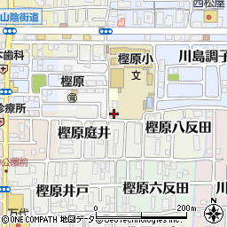 樫原児童館周辺の地図