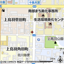 京都府京都市南区西九条森本町19周辺の地図