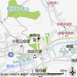 修禅寺周辺の地図