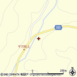 愛知県岡崎市千万町町大栗周辺の地図