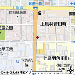 京都設備周辺の地図