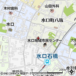 滋賀県甲賀市水口町八坂周辺の地図