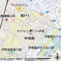 静岡中央銀行伊東支店周辺の地図