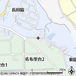 愛知県知多市佐布里中屋敷周辺の地図