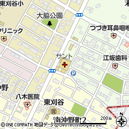 問屋スーパーサント刈谷店周辺の地図