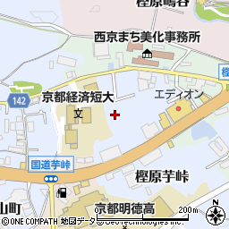 京都府京都市西京区樫原芋峠周辺の地図