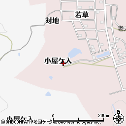 愛知県岡崎市田口町小屋ケ入周辺の地図