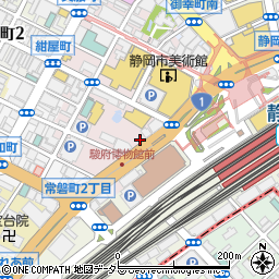 バジェットレンタカー静岡駅前店周辺の地図