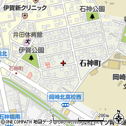 愛知県岡崎市石神町9-14周辺の地図