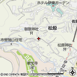 静岡県伊東市松原周辺の地図