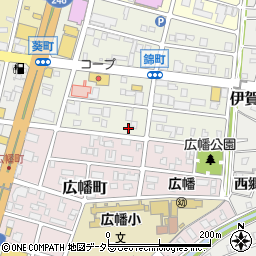 愛知県岡崎市錦町6-23周辺の地図