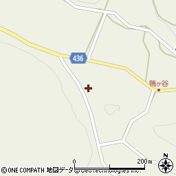 愛知県新城市作手鴨ヶ谷上ナギノ元21周辺の地図