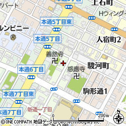 神通り阿奈古や本店周辺の地図