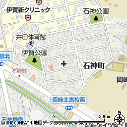 愛知県岡崎市石神町9-15周辺の地図