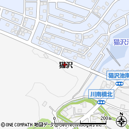 愛知県岡崎市稲熊町猫沢周辺の地図