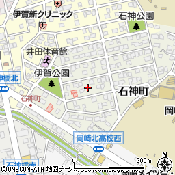 愛知県岡崎市石神町9周辺の地図