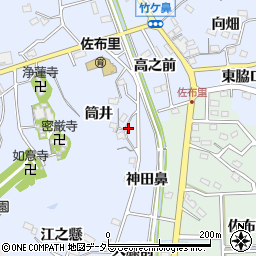 愛知県知多市佐布里高之前9周辺の地図