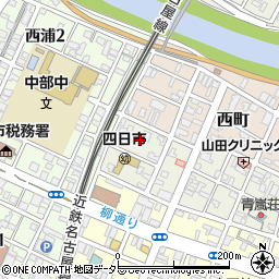 三重県四日市市元町11周辺の地図