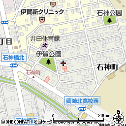 愛知県岡崎市石神町9-2周辺の地図