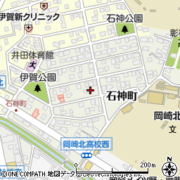 愛知県岡崎市石神町9-23周辺の地図