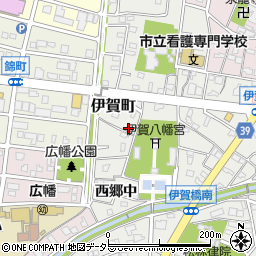 愛知県岡崎市伊賀町183周辺の地図