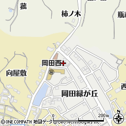 愛知県知多市岡田緑が丘22周辺の地図