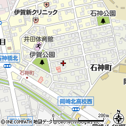 愛知県岡崎市石神町9-4周辺の地図