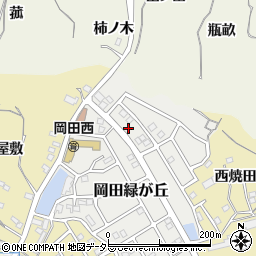 愛知県知多市岡田緑が丘2周辺の地図