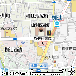 山科総合庁舎周辺の地図