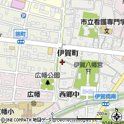 愛知県岡崎市伊賀町187周辺の地図