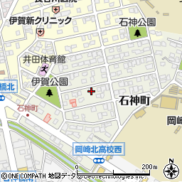 愛知県岡崎市石神町9-7周辺の地図