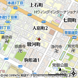 静岡七間郵便局周辺の地図
