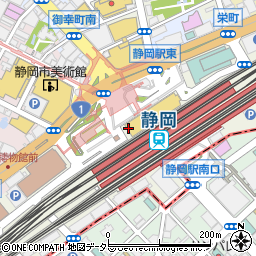 しずおか魚市場直営店 JR静岡駅アスティ東館周辺の地図
